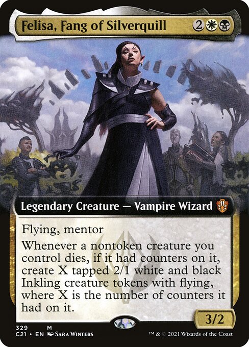 Felisa, Fang of Silverquill - Commander 2021 - Extended Art