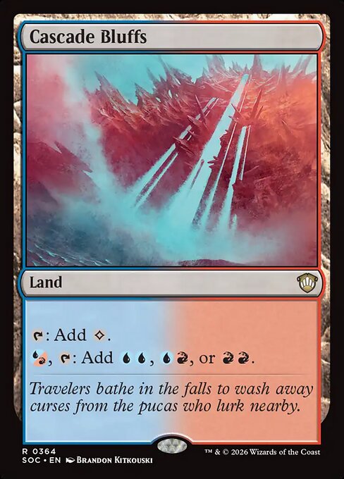 Cascade Bluffs - Secrets of Strixhaven Commander