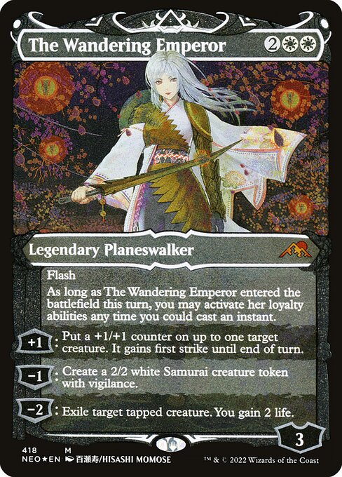 The Wandering Emperor - Kamigawa: Neon Dynasty - Etched Foil