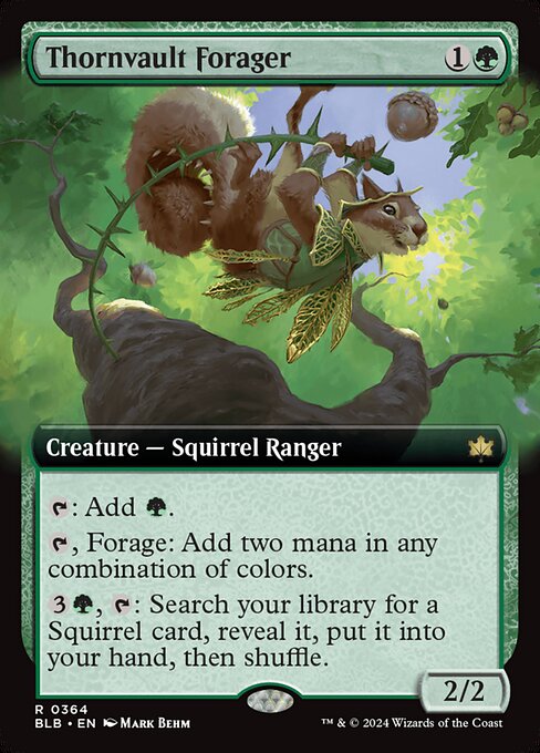 Thornvault Forager - Bloomburrow - Extended Art