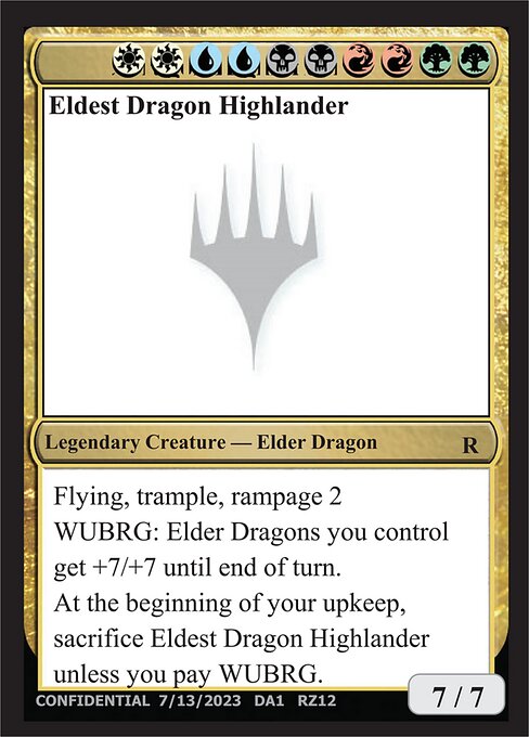 Eldest Dragon Highlander - Unknown Event
