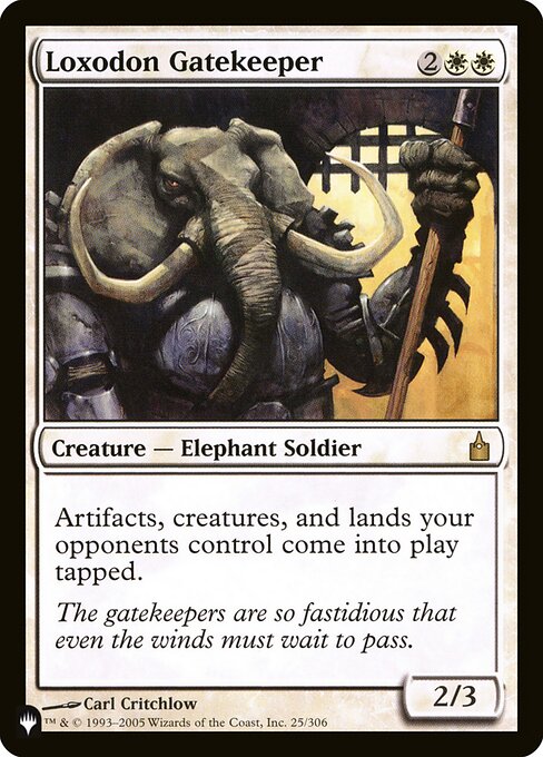 Loxodon Gatekeeper - The List