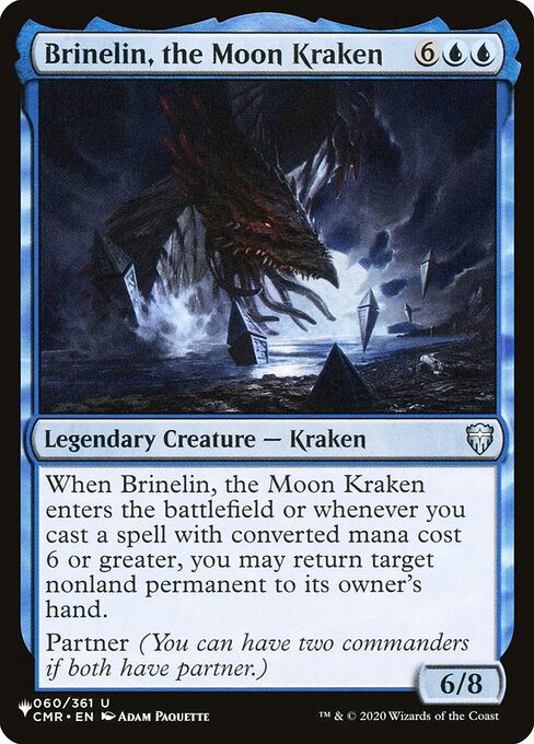 Brinelin, the Moon Kraken - The List