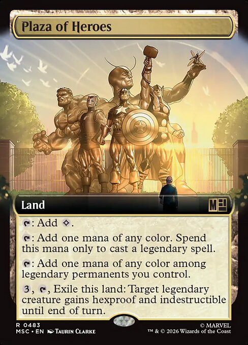 Plaza of Heroes - Marvel Super Heroes Commander - Extended Art