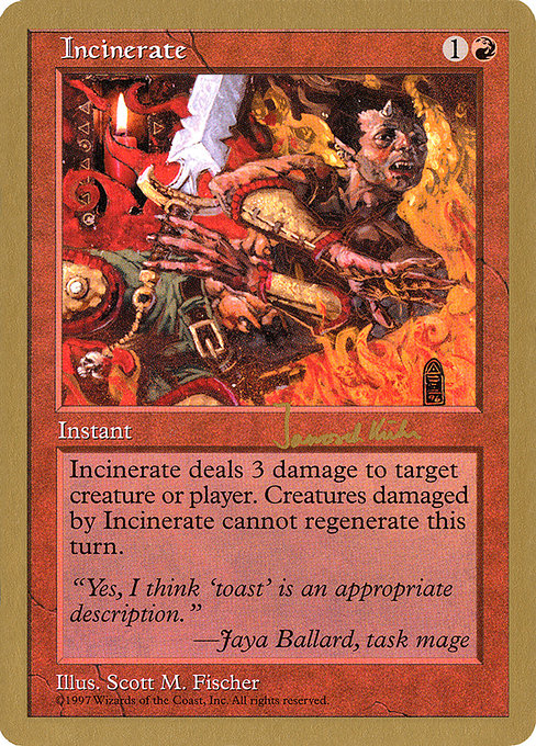 Incinerate - World Championship Decks 1997