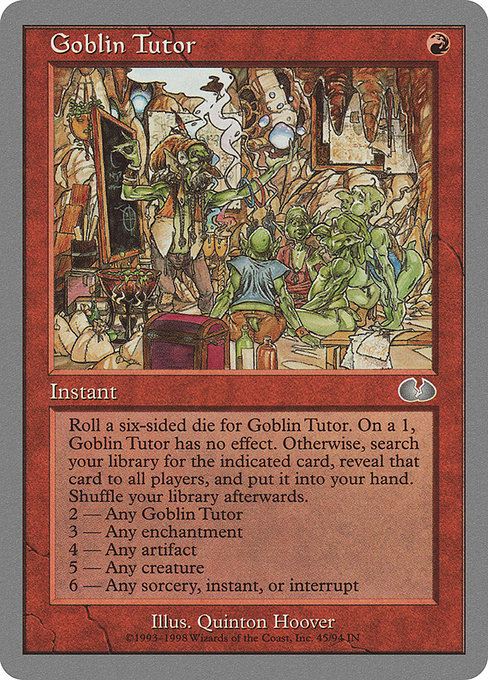 Goblin Tutor - Unglued