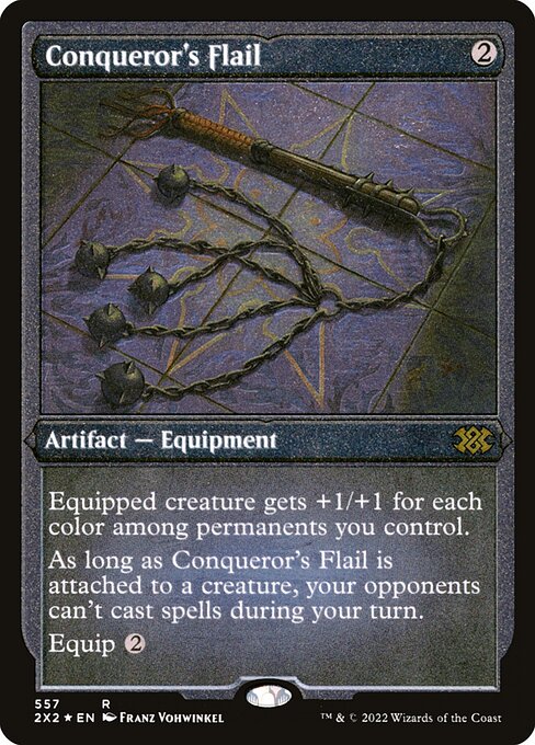 Conqueror's Flail - Double Masters 2022 - Etched Foil