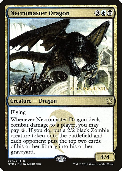 Necromaster Dragon - Dragons of Tarkir Promos - Promo Foil