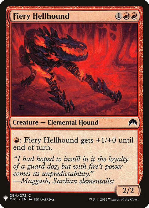 Fiery Hellhound - The List