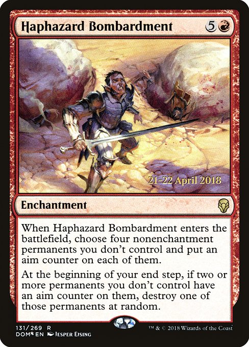 Haphazard Bombardment - Dominaria Promos - Promo Foil