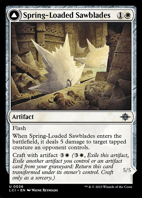 Spring-Loaded Sawblades // Bladewheel Chariot - The Lost Caverns of Ixalan