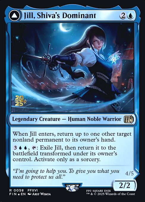 Jill, Shiva's Dominant // Shiva, Warden of Ice - Final Fantasy Promos