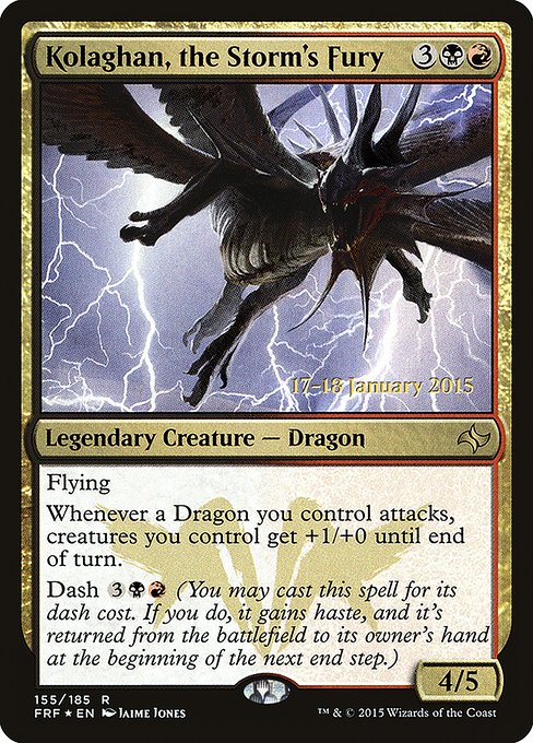 Kolaghan, the Storm's Fury - Fate Reforged Promos - Promo Foil
