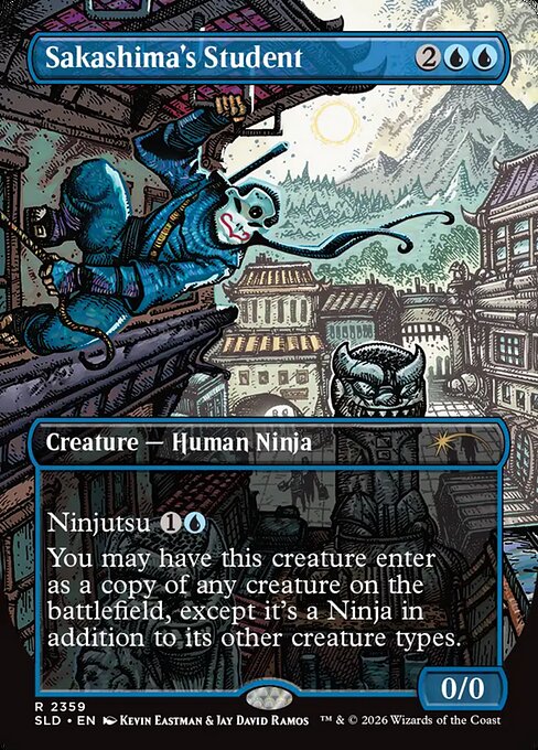 Sakashima's Student - Secret Lair Drop - Borderless