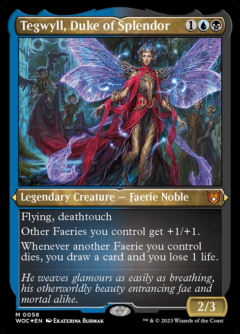 Tegwyll, Duke of Splendor - Wilds of Eldraine Commander - Etched Foil
