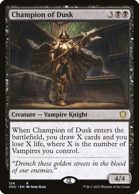 Champion of Dusk - Crimson Vow Commander