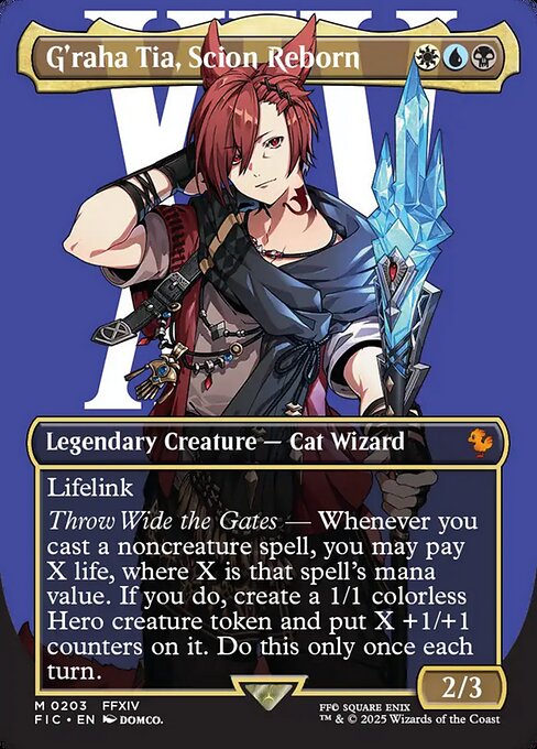 G'raha Tia, Scion Reborn - Final Fantasy Commander - Borderless