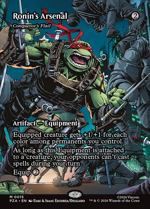 Ronin's Arsenal (Conqueror's Flail) - Teenage Mutant Ninja Turtles Source Material - Borderless