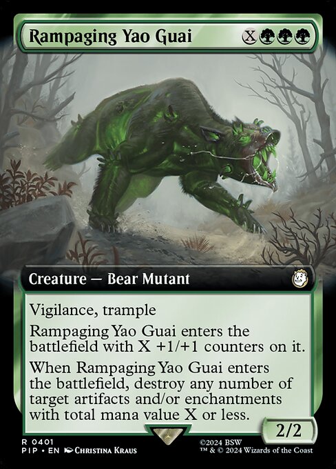 Rampaging Yao Guai - Fallout