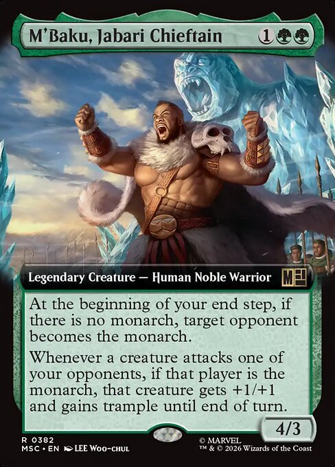 M'Baku, Jabari Chieftain - Marvel Super Heroes Commander - Extended Art