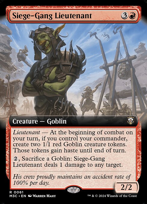 Siege-Gang Lieutenant - Modern Horizons 3 Commander