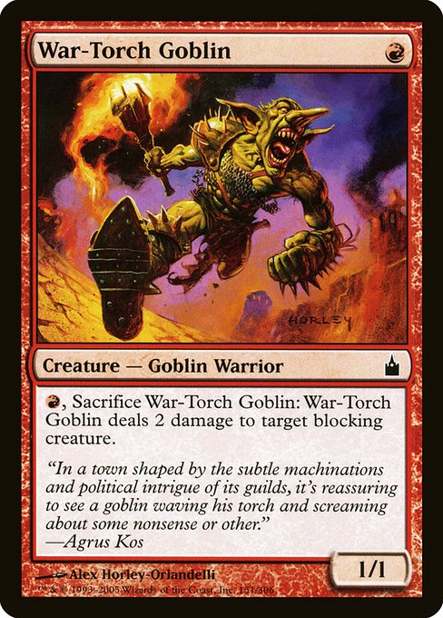 War-Torch Goblin - Ravnica: City of Guilds
