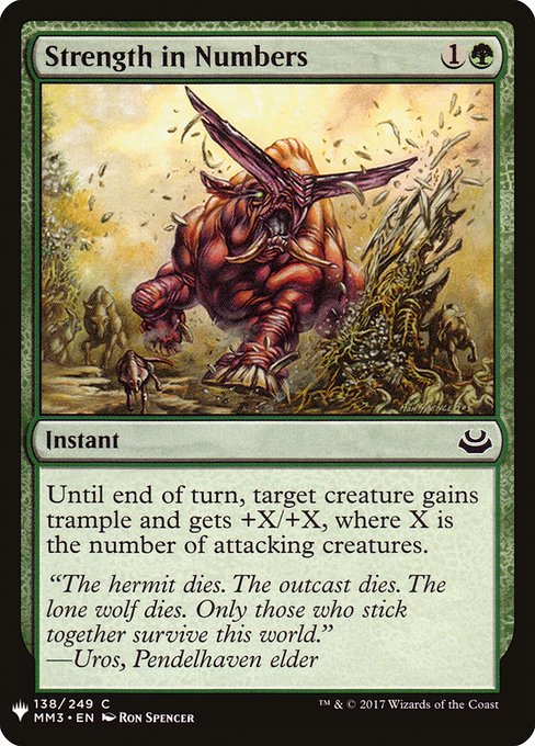 Strength in Numbers - The List