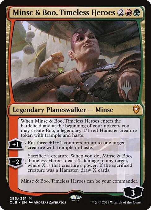 Minsc & Boo, Timeless Heroes - Battle for Baldur's Gate Promos