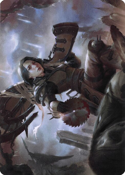 Sawblade Slinger - Crimson Vow Art Series - Borderless