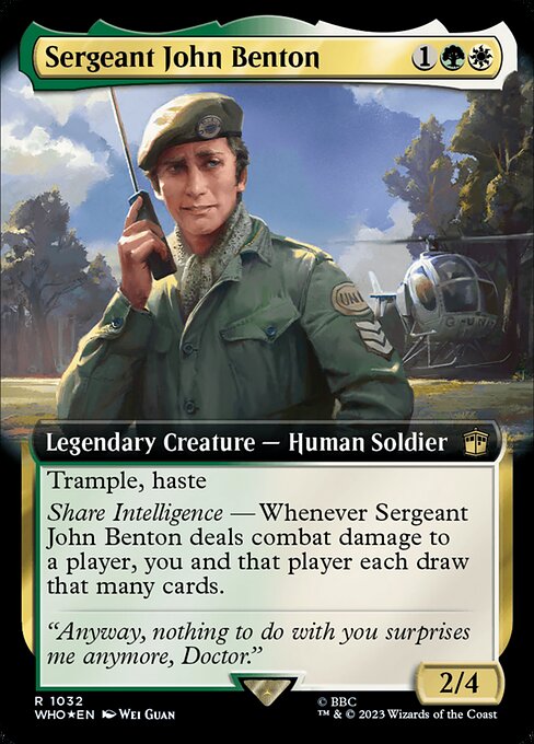 Sergeant John Benton - Doctor Who - Surge Foil