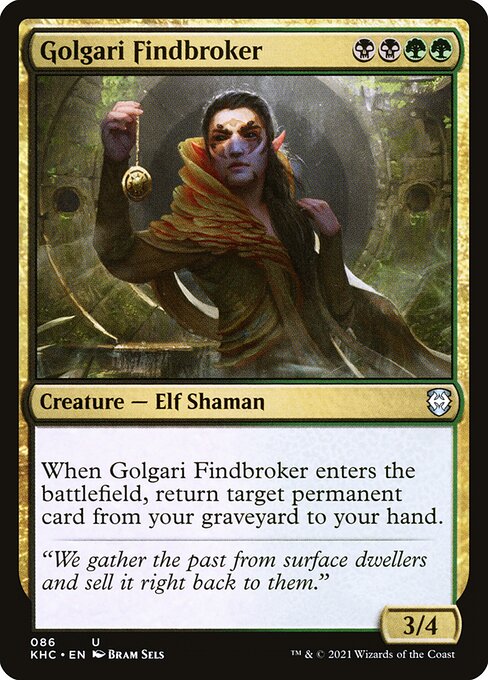 Golgari Findbroker - Kaldheim Commander