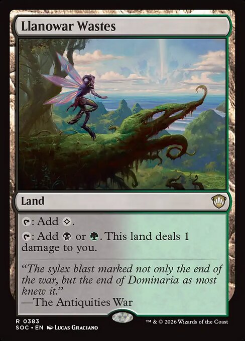 Llanowar Wastes - Secrets of Strixhaven Commander