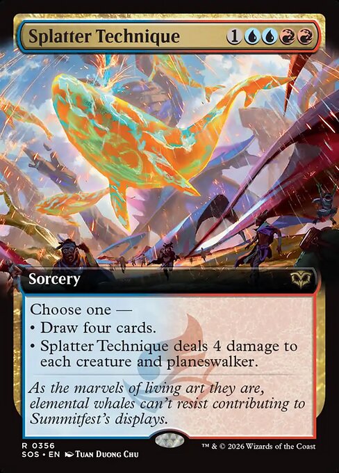Splatter Technique - Secrets of Strixhaven - Extended Art