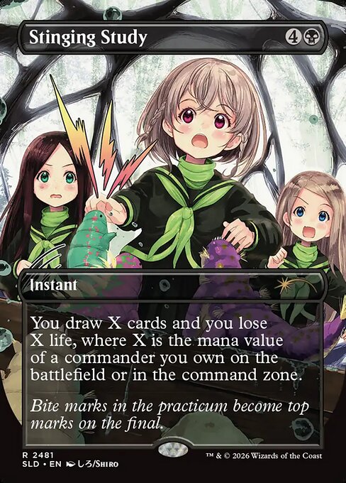 Stinging Study - Secret Lair Drop - Borderless