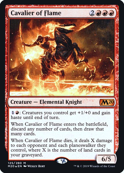 Cavalier of Flame - Core Set 2020 Promos - Promo Foil