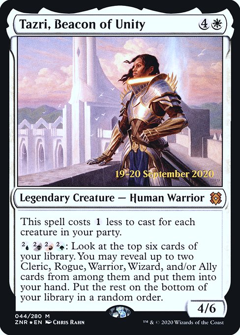 Tazri, Beacon of Unity - Zendikar Rising Promos - Promo Foil