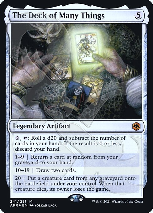 The Deck of Many Things - Adventures in the Forgotten Realms Promos