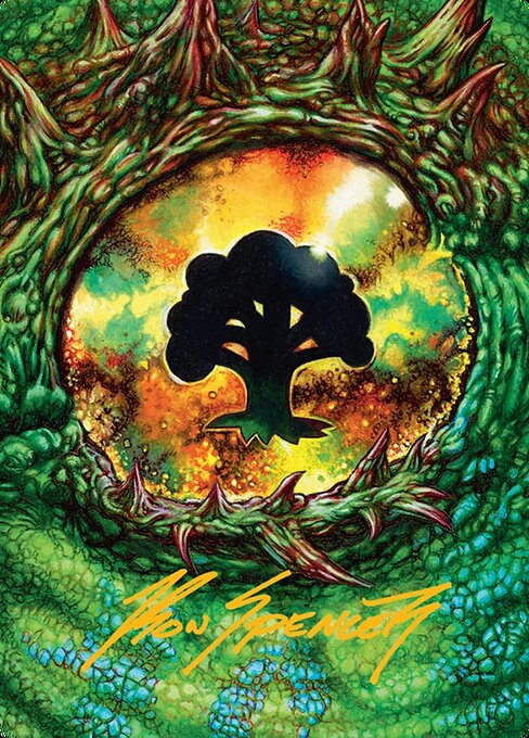 Forest - Tarkir: Dragonstorm Art Series - Borderless