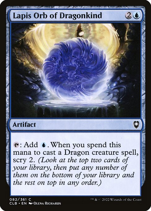 Lapis Orb of Dragonkind - Commander Legends: Battle for Baldur's Gate