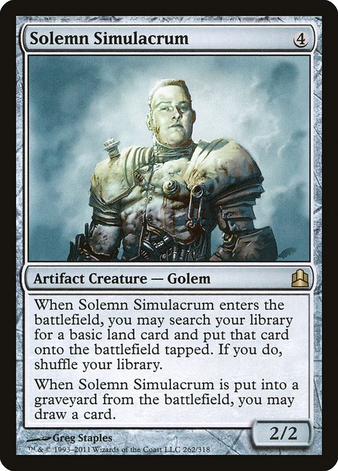 Solemn Simulacrum - Commander 2011