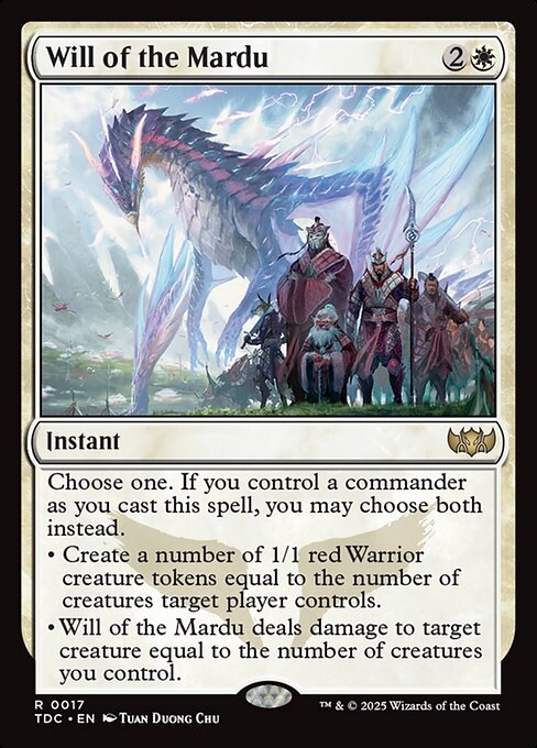 Will of the Mardu - Tarkir: Dragonstorm Commander