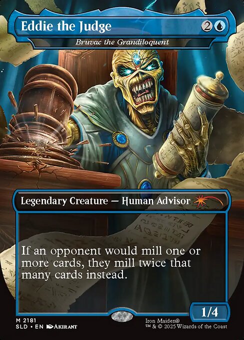 Eddie the Judge (Bruvac the Grandiloquent) - Secret Lair Drop - Borderless
