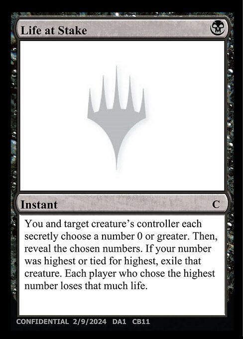 Life at Stake - Unknown Event