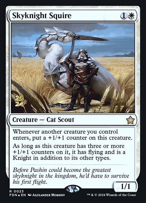 Skyknight Squire - Foundations Promos - Promo Foil