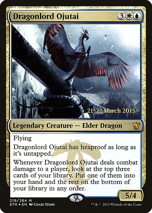 Dragonlord Ojutai - Dragons of Tarkir Promos - Promo Foil