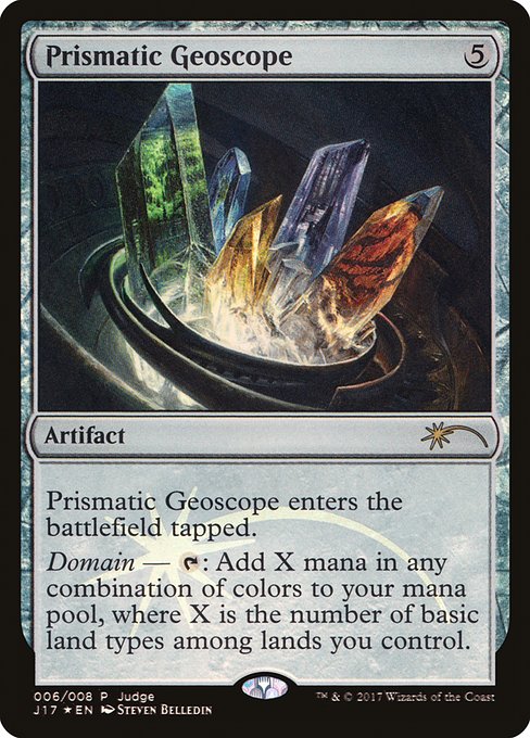 Prismatic Geoscope - Judge Gift Cards 2017 - Promo Foil