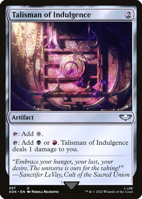 Talisman of Indulgence - Warhammer 40,000 Commander