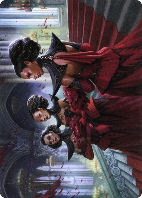 Olivia's Attendants - Crimson Vow Art Series - Borderless