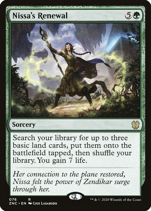 Nissa's Renewal - Zendikar Rising Commander