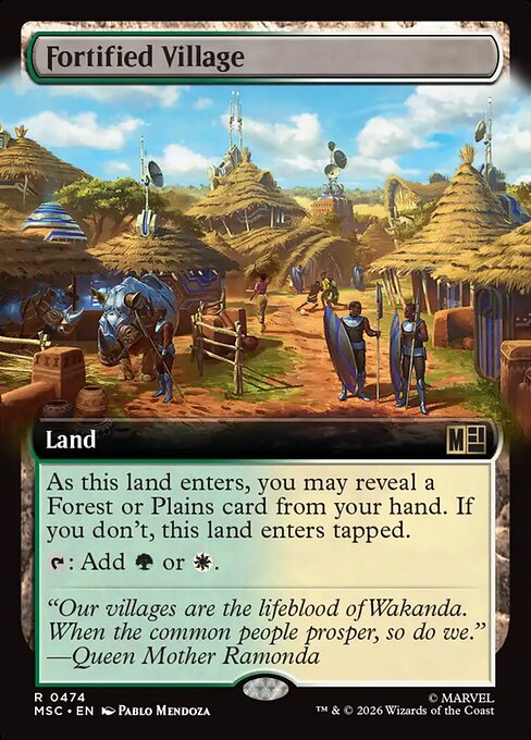 Fortified Village - Marvel Super Heroes Commander - Extended Art